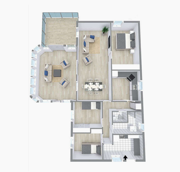 outsource 3d floor plan conversion services